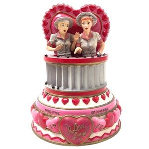I Love Lucy Switching Jobs Chocolate Factory Bell Jar Figurine Sculpture Vintage
